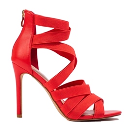 W. Potocki Sandale Pe Toc Înalt Potocki roșu W. Potocki Sandale Pe Toc Înalt Potocki roșu
