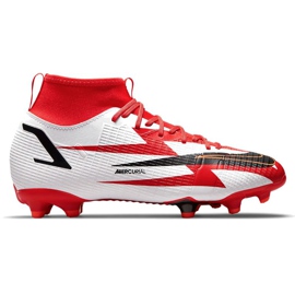 Pantofi de fotbal Nike Superfly 8 Academy CR7 Mg Jr DB2672-600 portocale si rosii Pantofi de fotbal Nike Superfly 8 Academy CR7 Mg Jr DB2672-600 portocale si rosii