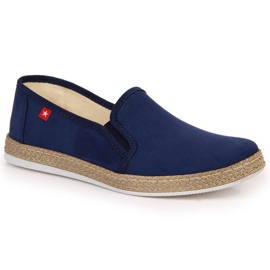 Espadrile se strecoară pe Big Star W JJ276003 bleumarin albastru