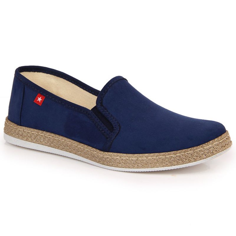 Espadrile se strecoară pe Big Star W JJ276003 bleumarin albastru