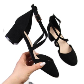 Sandale cu bretele Sergio Leone W SK365A negre negru Sandale cu bretele Sergio Leone W SK365A negre negru