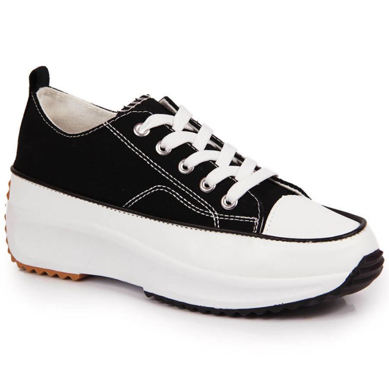 Pantofi negri McKeylor W JAN93 toc pană negru