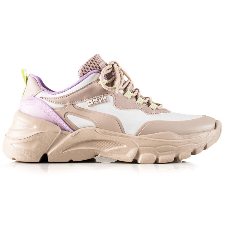 Pantofi de damă Big Star JJ274793 bej multicolor