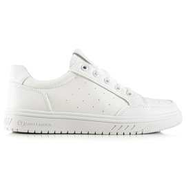 G2G/Good To Great Pantofi Sport Albi Cu Piele Ecologica