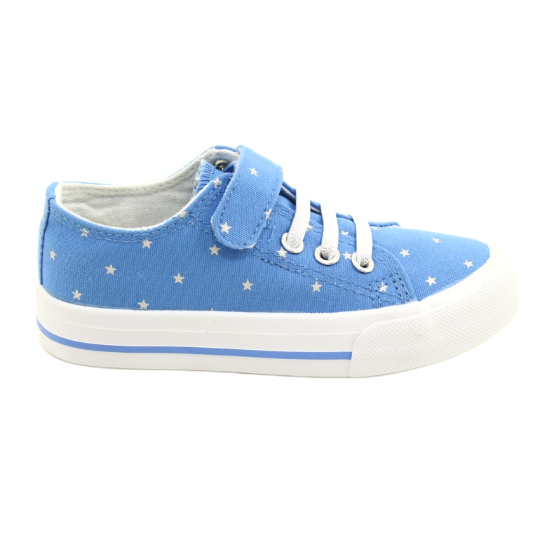 Tenisi cu velcro Silver Stars Atletico WY21383 Albastru