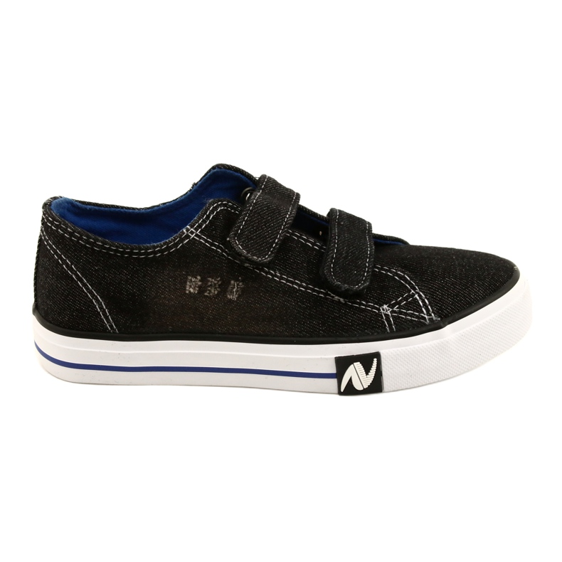 Blugi negri Atletico Velcro WY21427 negru