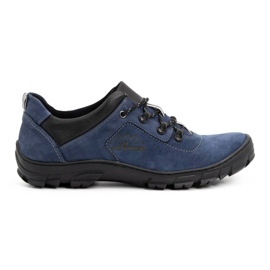 Pantofi de trekking albastru barbati 7109 - Pantofi Olivier