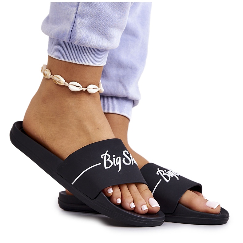 Papuci de cauciuc clasici Big Star JJ274A300 Negri negru