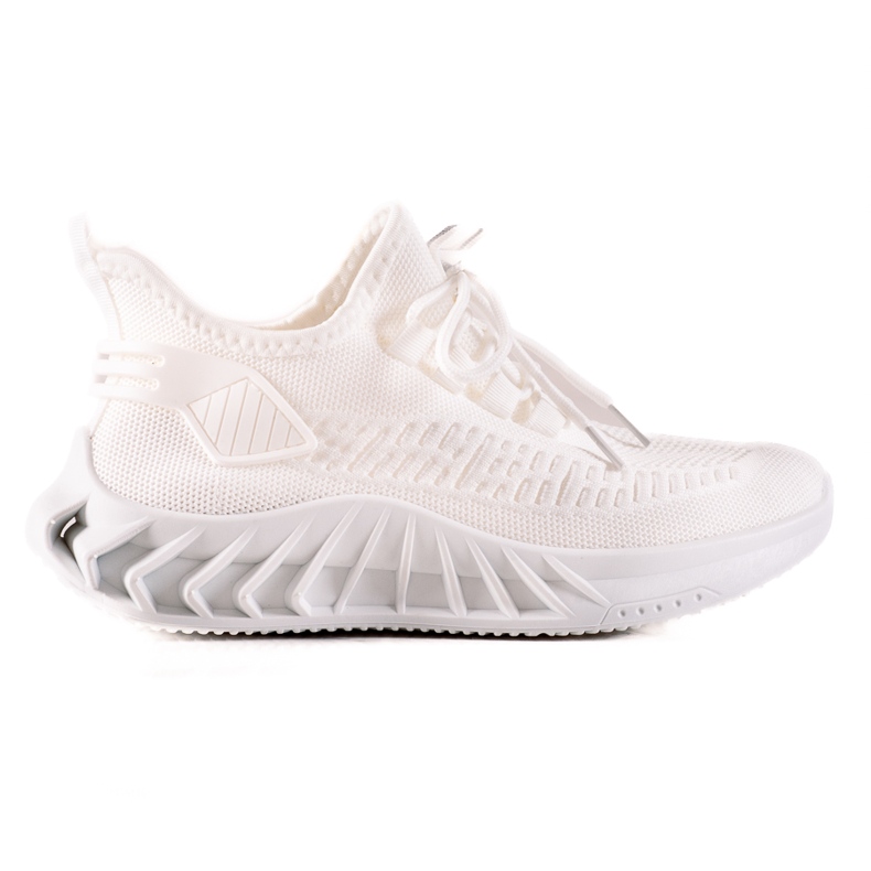 TRENDI Adidași din material textil alb