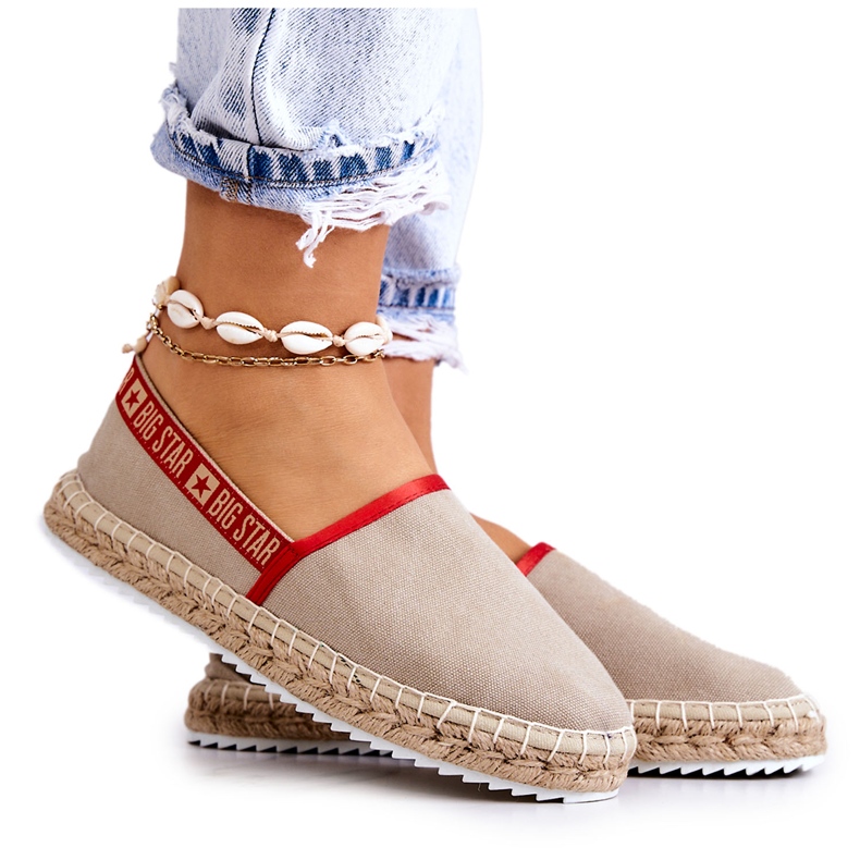 Espadrile cu slip-on Big Star JJ274879 Bej