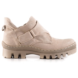S. BARSKI Cizme S.BARSKI Velcro bej S. BARSKI Cizme S.BARSKI Velcro bej