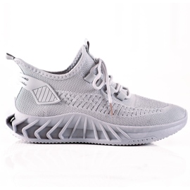 TRENDI Adidași din material textil gri