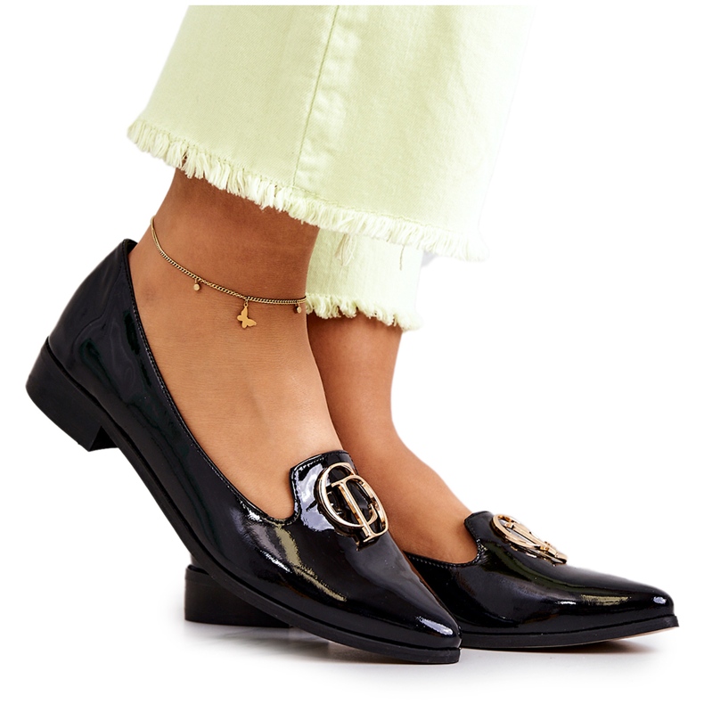 Mocasini lacuiti pentru dama Lordsy Nicole 2712/035 Negru