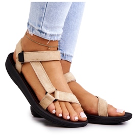 PM1 Sandale sport din piele intoarsa pentru dama Bej Harris PM1 Sandale sport din piele intoarsa pentru dama Bej Harris