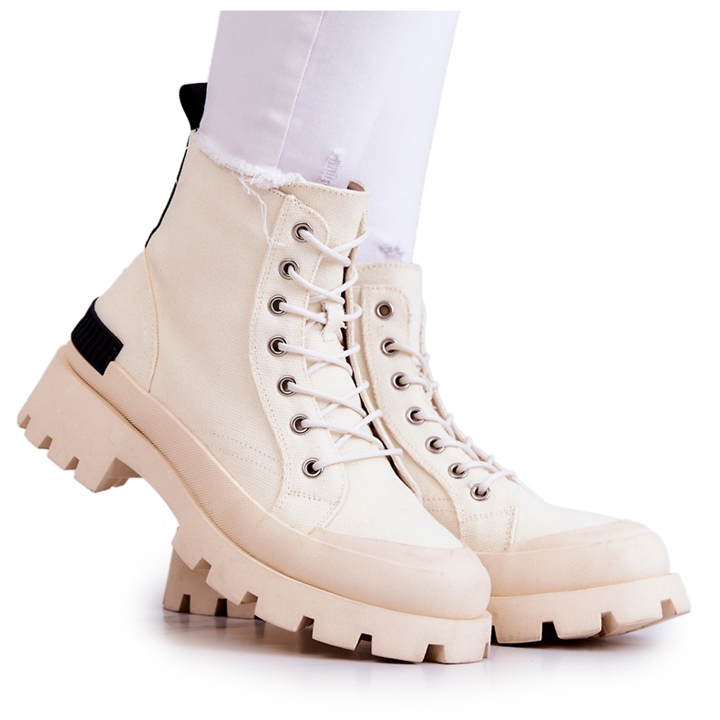 S.Barski Pantofi de damă Cizme Larina bej deschis