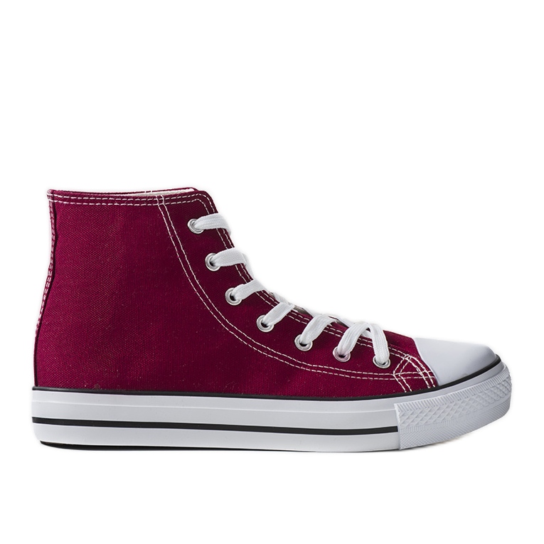 Adidași de culoare burgundă până la glezne de la Bagwell roșu Adidași de culoare burgundă până la glezne de la Bagwell roșu