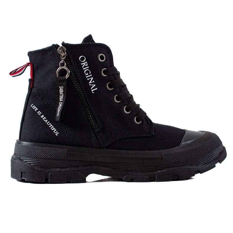 Sabatina Adidași cu fermoar negru