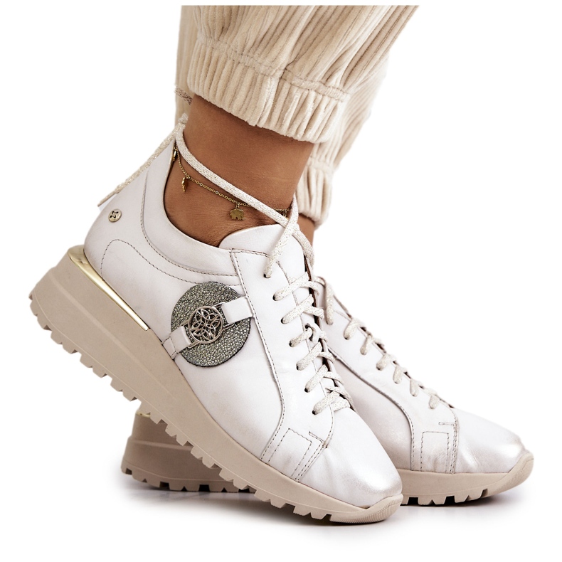 Pantofi Sport din Piele Pe Pană Maciejka 05492-04 Bej Pantofi Sport din Piele Pe Pană Maciejka 05492-04 Bej