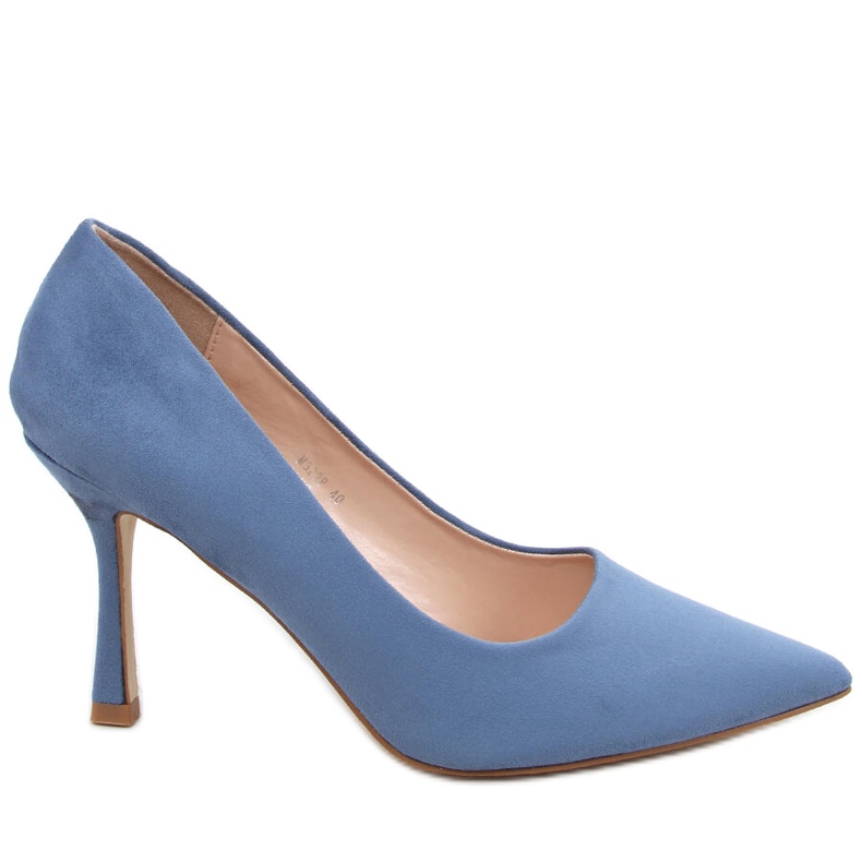 Stiletto dama din piele intoarsa Giorgia Blue albastru Stiletto dama din piele intoarsa Giorgia Blue albastru