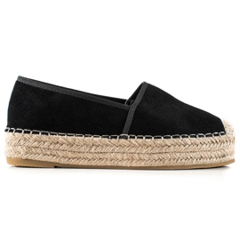 Bestelle Espadrile negre pe platformă negru Bestelle Espadrile negre pe platformă negru