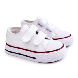 Pantofi Copii Cu Velcro Bernie Alb Pantofi Copii Cu Velcro Bernie Alb