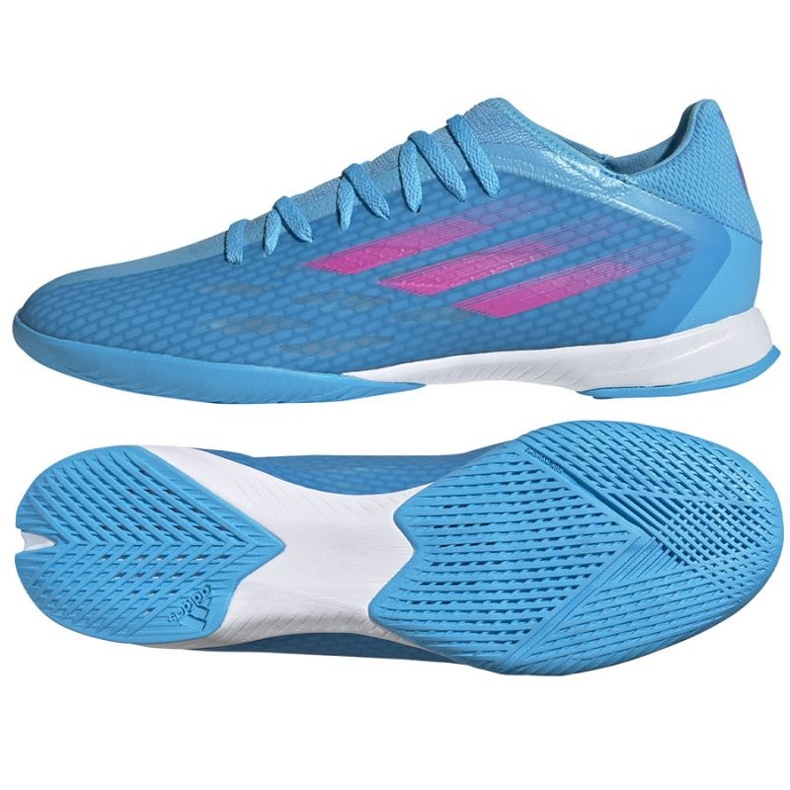Adidas X Speedflow.3 In M GW7489 ghete de fotbal albastru albastru Adidas X Speedflow.3 In M GW7489 ghete de fotbal albastru albastru