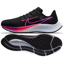 Pantofi de alergare Nike Air Zoom Pegasus 38 W CW7358 011 negru violet roz