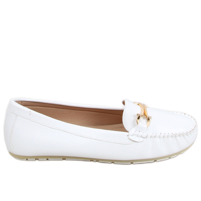 Mocasini Pihu Blanco de dama alb