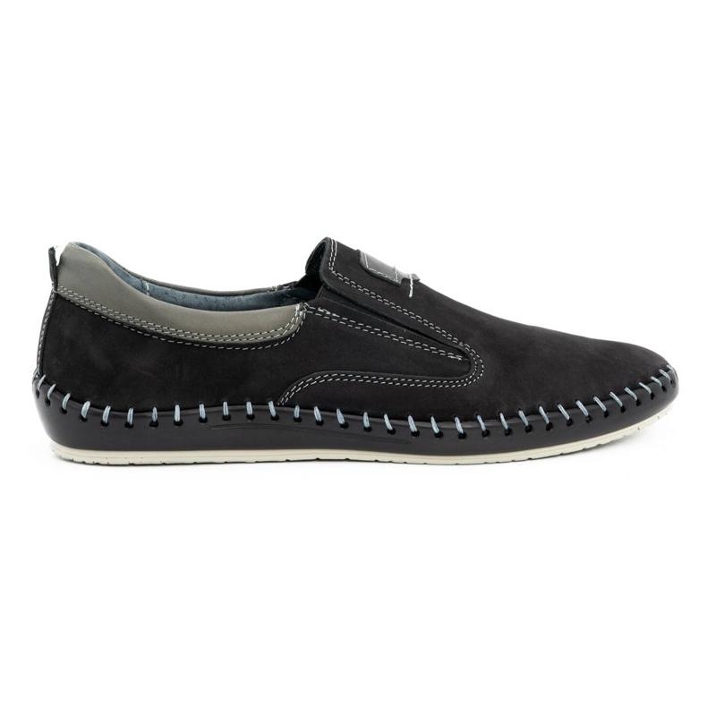 Olivier Pantofi barbati piele 816MA negru