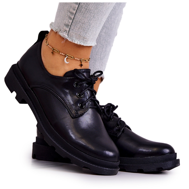 S.Barski Pantofi oxford clasici de damă Colton negri negru S.Barski Pantofi oxford clasici de damă Colton negri negru