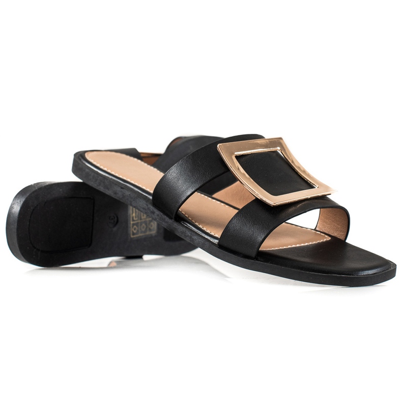 W. Potocki Papuci Potocki eleganti negru