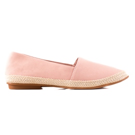 Ideal Shoes Espadrile clasice roz