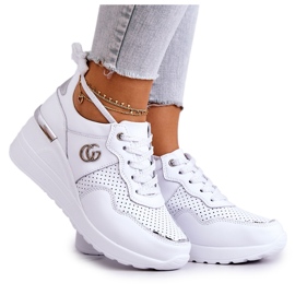 S.Barski Pantofi sport din piele de damă pantofi albi Loissa S.Barski Pantofi sport din piele de damă pantofi albi Loissa