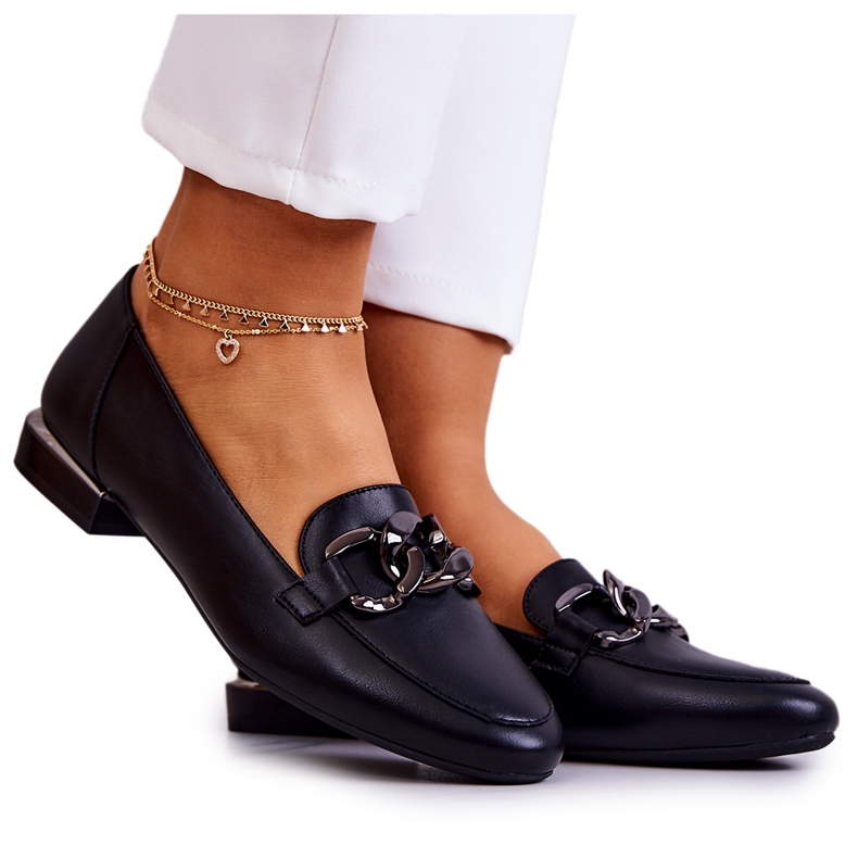 Mocasini de dama Sergio Leone MK739 negri negru Mocasini de dama Sergio Leone MK739 negri negru