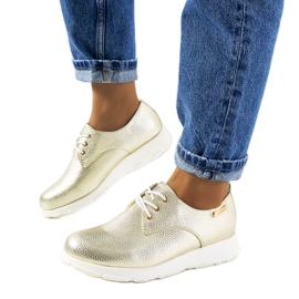 Pantofi de damă Gold Zipfs de aur