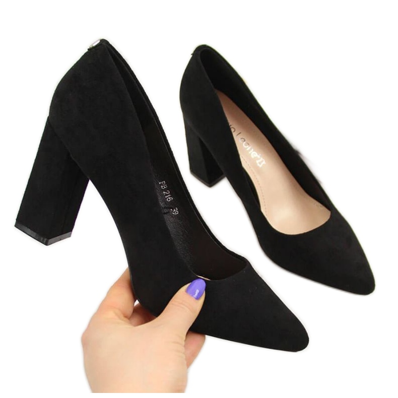 Pompe pe post de piele intoarsa Sergio Leone W SK316A negru