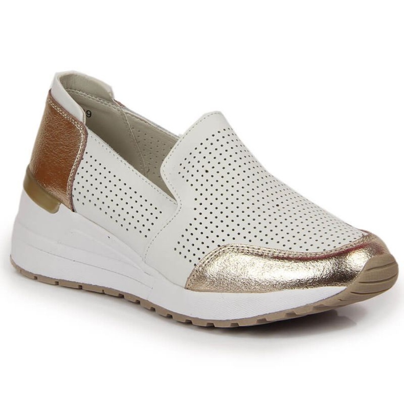 Tenisi ajurati din piele Filippo W PAW333B alb