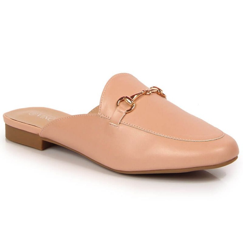 Papuci inchisi cu ornament Vinceza W JAN103B roz