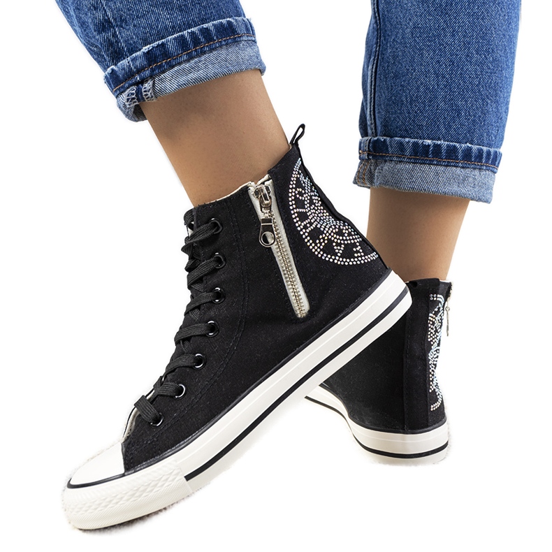 Tenisi negri Vicola la glezna negru Tenisi negri Vicola la glezna negru