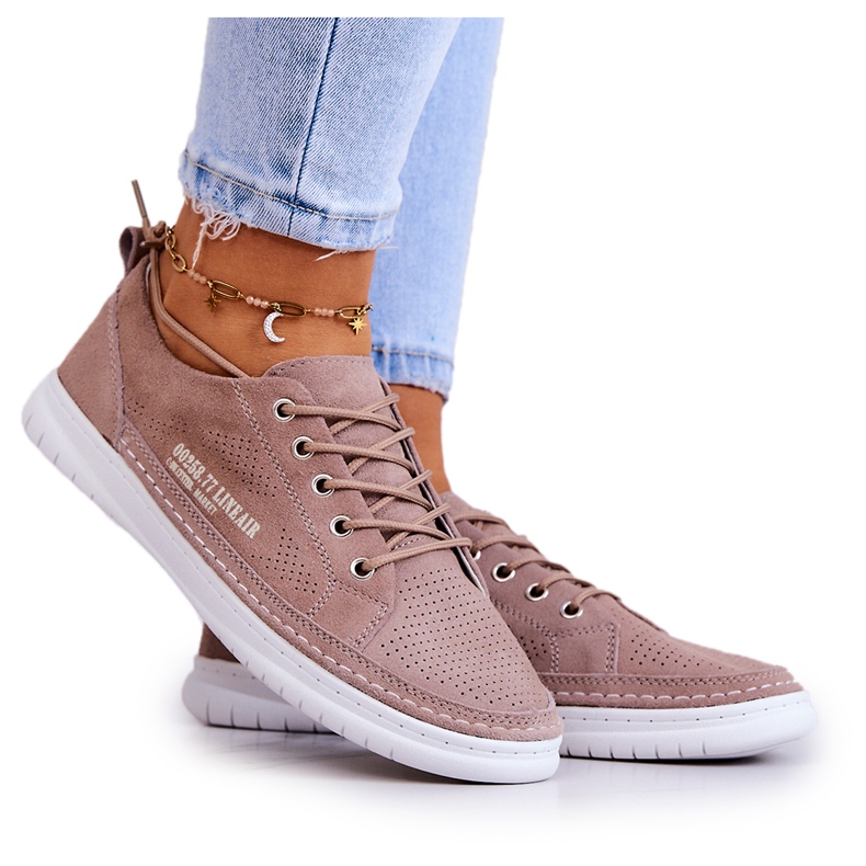 PE1 Pantofi dama din piele intoarsa maro Cloesa