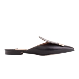 Marco Shoes Papuci din piele naturala negru Marco Shoes Papuci din piele naturala negru