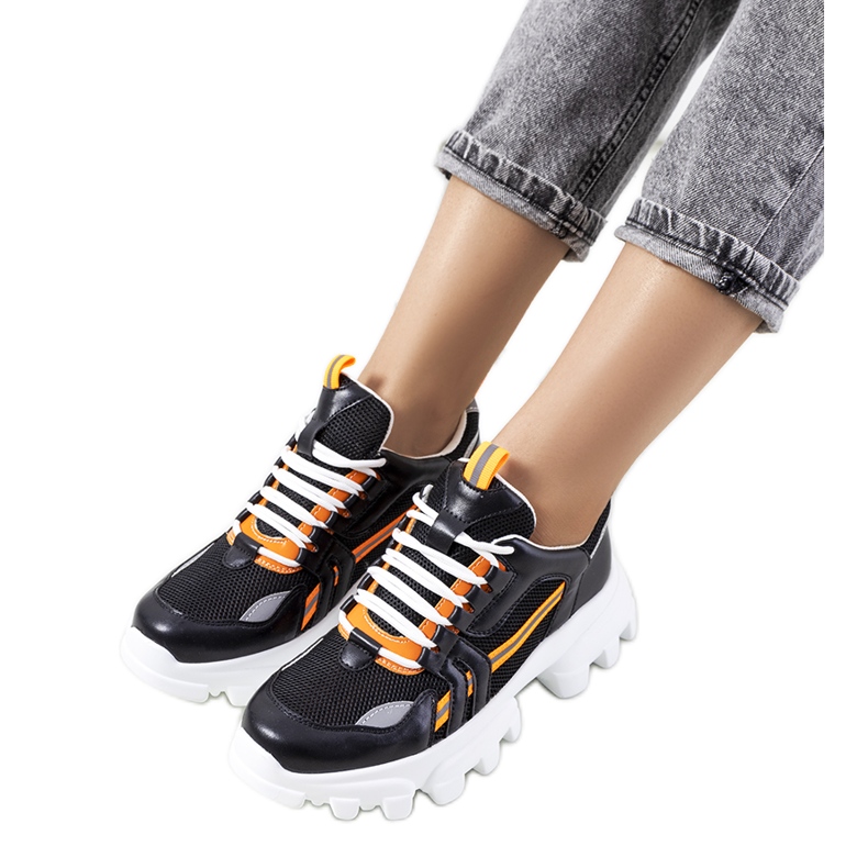 Adidași Bernier de damă de culoare neagră negru