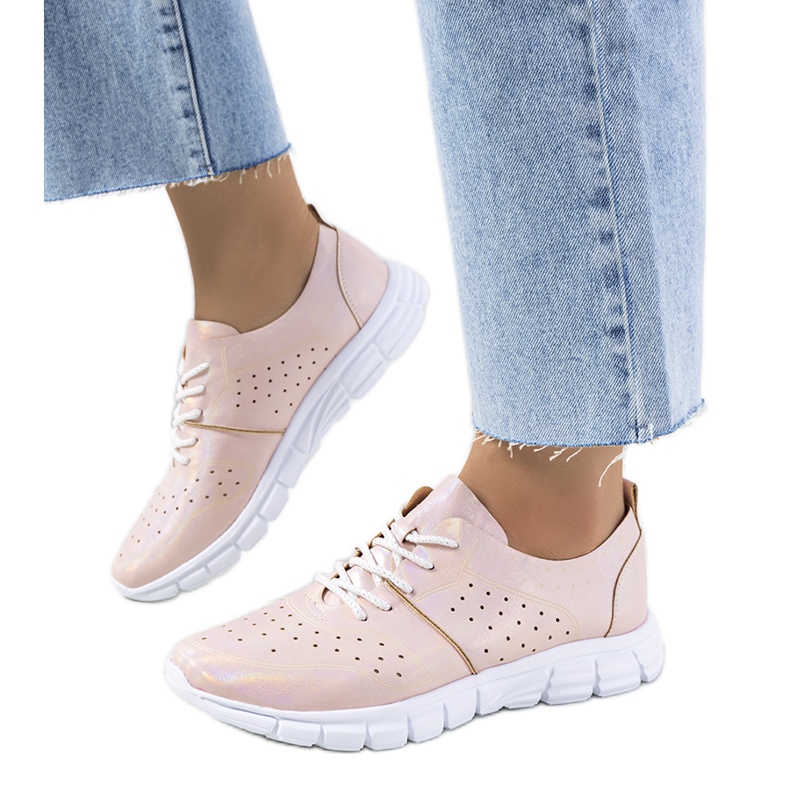 Pantofi holografici Enid Pink roz