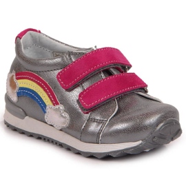 Pantofi cu velcro Kornecki Jr KOR6775A argintiu