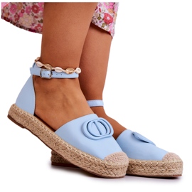 FE1 Espadrile cu ornament Blue Nells albastru