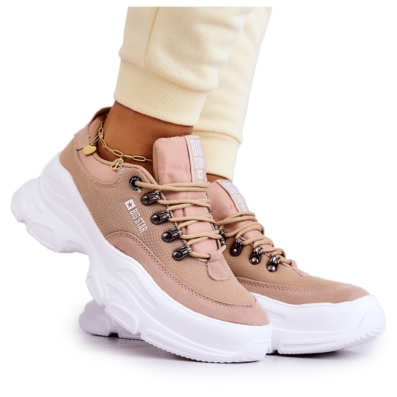 Pantofi sport dama Tenisi Big Star JJ274A222 Bej