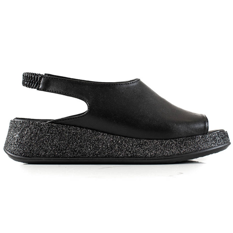 TRENDI Sandale Pe Platforma Glitter negru