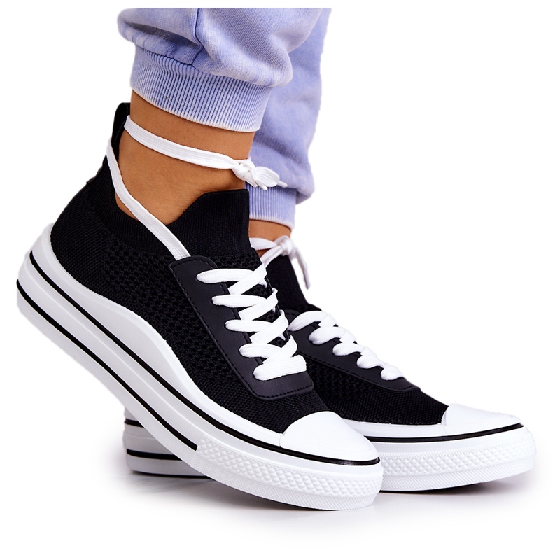 S.Barski Pantofi de damă negri Soren Socks negru