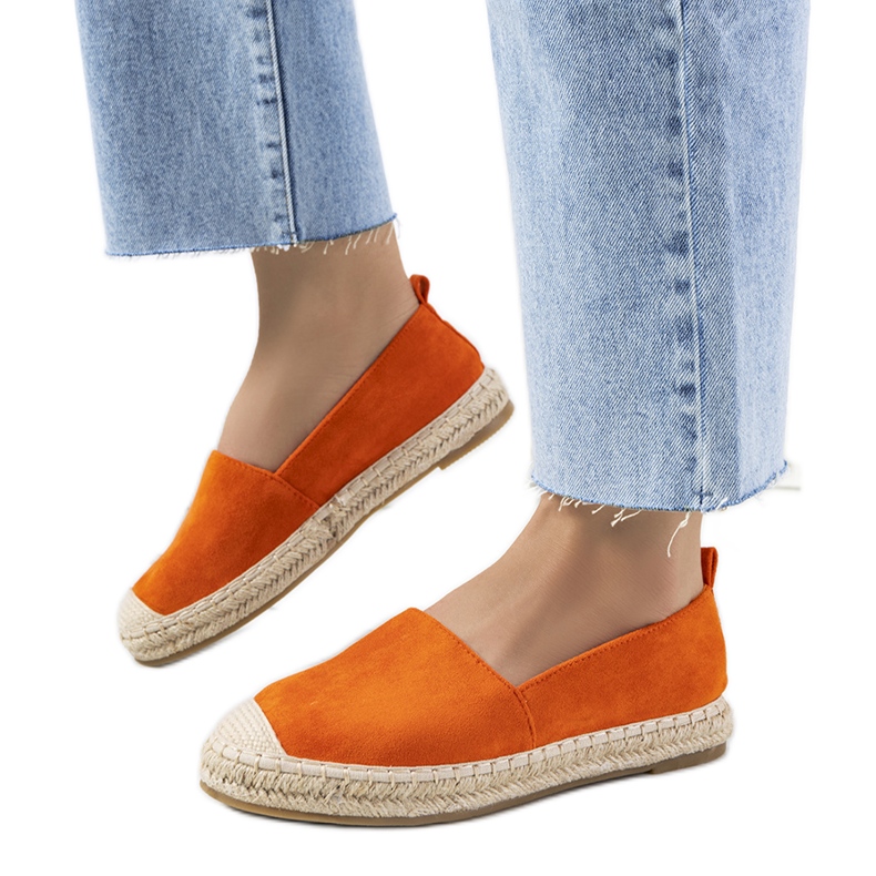 Espadrile dama Orange Mathea portocale