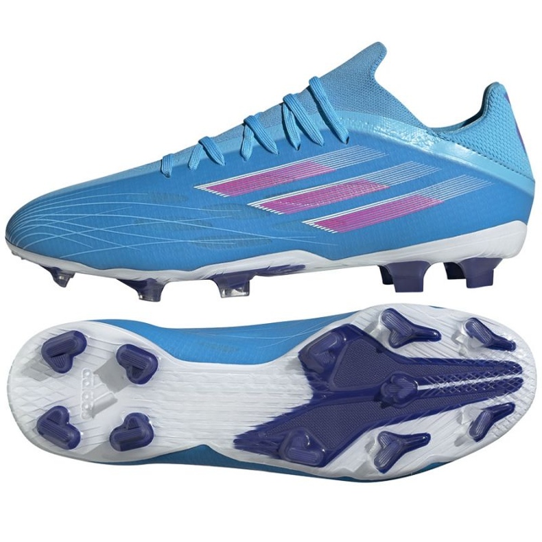 Ghete de fotbal Adidas X Speedflow.2 Fg M GW7476 albastru albastru Ghete de fotbal Adidas X Speedflow.2 Fg M GW7476 albastru albastru